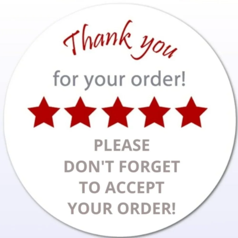 96 Thank you Stickers